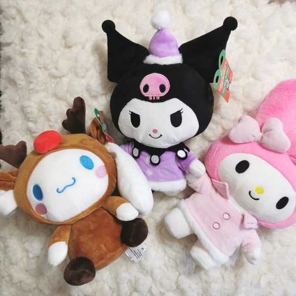 Sanrio Other - Hello Kitty And Friends Cinnamoroll, My Melody, and Kuromi Holiday Plushies